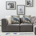 thumbnail image 3 of Acheng Decorative Pillow Cover Rustic Cushion Cover for Couch, Bird and Egg Design,Throw Pillow Covers Suitable for All Season Pillow Case for Living Room Bedroom Sofa Chair Couch Car,2 pcs White, 3 of 6