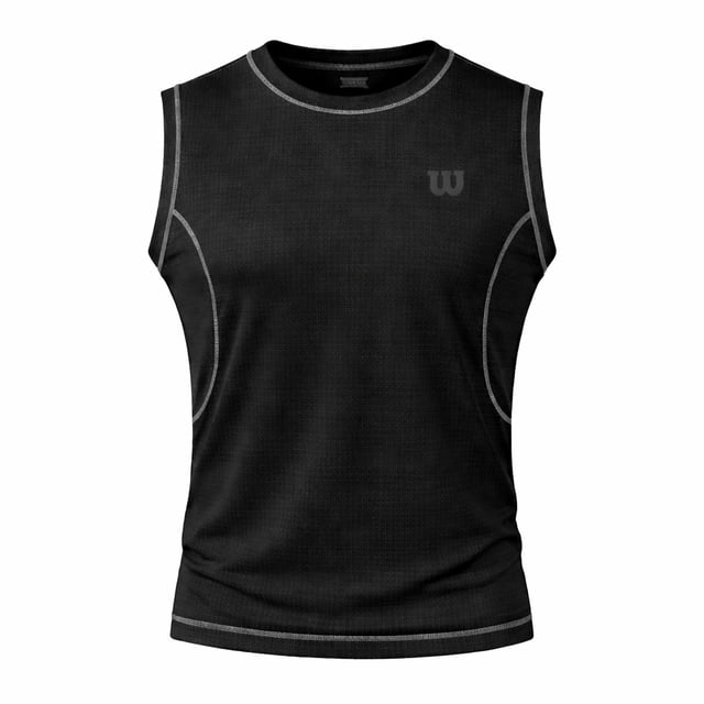 Tank Top Deportivo Wilson para Hombre GYM Color Negro Talla EG