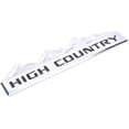 thumbnail image 2 of GFDYREE 2pcs Chrome High Country Emblem Badge For Rear Trunk Fender Side Decal (Chrome/Black), 2 of 4