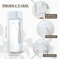 thumbnail image 3 of 30 Pcs Water Bottle Bulk 17 oz Plastic Sports Water Bottles for Kids Adults Reusable Leak Proof Portable Drink Container Large for School Classroom Travel Camping Fitness Office(White), 3 of 13