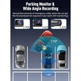 thumbnail image 7 of 3  5G WiFi Dash Cam, 4K+1080P+1080P Dash Cam Front and Rear Inside with 64GB Card, 3.16" IPS Screen, G-Sensor, Loop Recording, Parking , 170? Wide Angle, IR Night Vision, WDR,, 7 of 7