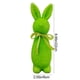 thumbnail image 3 of Decoraciones de Pascua, Adornos de Pascua, Regalos de Pascua Figura de conejo de pie con lazo flocado con temática de Pascua Adornos de espuma, 3 of 7