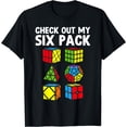 thumbnail image 1 of Check Out My Six Pack Puzzle Cube Funny Speed Cubing T-Shirt - Black - 2XL, 1 of 4