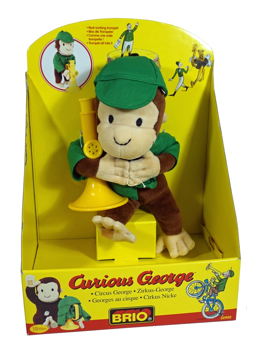 Curious George Circus George Plush with Trumpet, Jacket & -