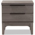 thumbnail image 3 of Baxton Studio Nash-Platinum-NS Nash Rustic Platinum Wood 2 - Drawer Nightstand, 3 of 8