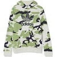 adidas Originals Boys' Camo Trefoil Hoodie, Kids', Pullover, Kangaroo Pocket Size Large