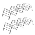 thumbnail image 4 of LABSERRON Rustproof Taco Display Racks 2Pcs 1Set Silver Color Stable Holding for Tacos and, 4 of 8