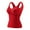 Red, variant on Admvng Women's Tops, Tees & Blouses Solid Color Blouses Breast Pad Bra Lace Patchwork V-Neck Tank Top L-3XL