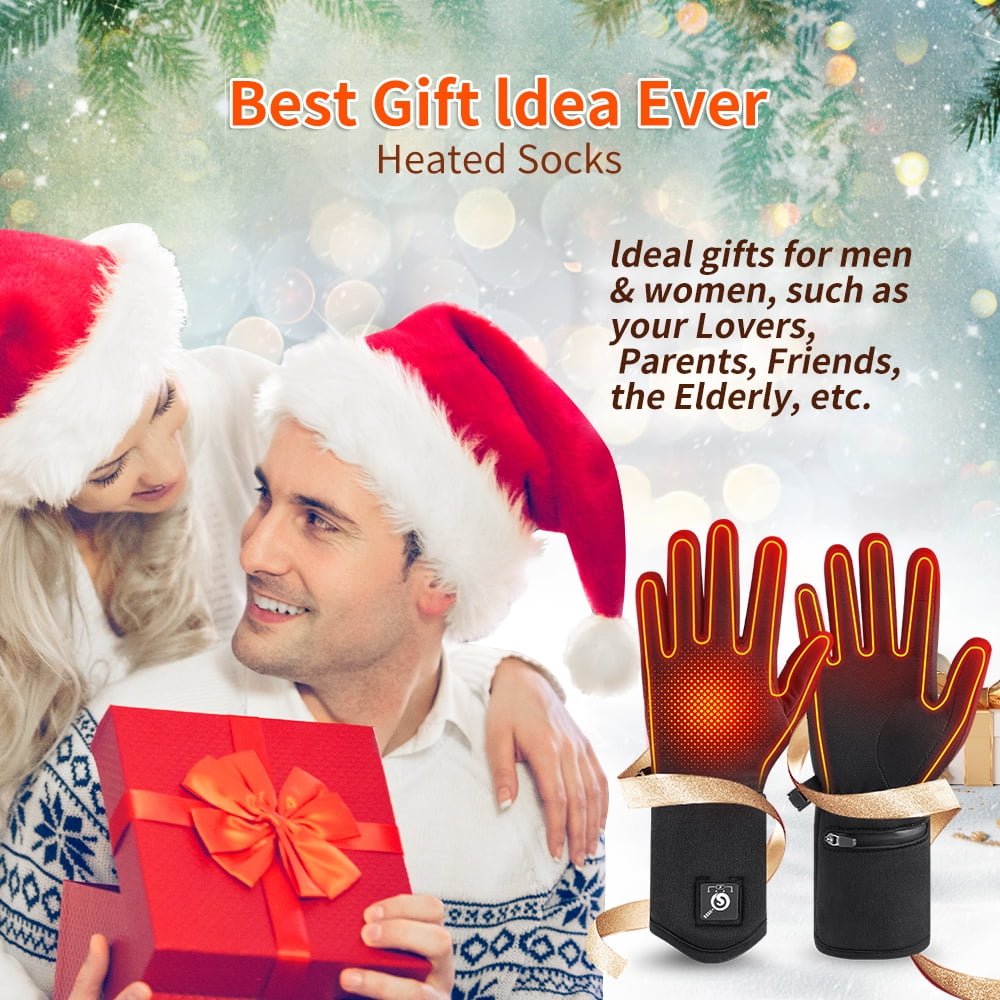 Snow Deer Heated Gloves Mittens for Men Women Supreme Feel