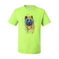 thumbnail image 2 of Bear Painting Splatter Abstract Art Animal Lover Men's Graphic T-Shirt, Safety Green, 3XL, 2 of 3