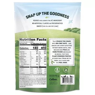 Harvest Snaps White Cheddar Baked Green Pea Snacks 3oz (Pack of 6)