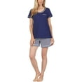 thumbnail image 4 of Carole Hochman women Functional Drawstring On Capri Pant 3-piece Pajama Sets L/Navy, 4 of 5
