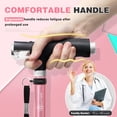 thumbnail image 3 of Bastón BeneCane Quad Cane con dos luces LED, base grande, mango en T y ligero, ajustable, de cuatro puntas, resistente, para hombres y mujeres (rosa), 3 of 5