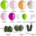 thumbnail image 2 of Kit de guirnalda de globos de 83 piezas, guirnalda de arco de globos Luau DIY con hoja y tira de globos para fiesta de cumpleaños, Baby Shower, decoración de fiesta temática de Saf, 2 of 5