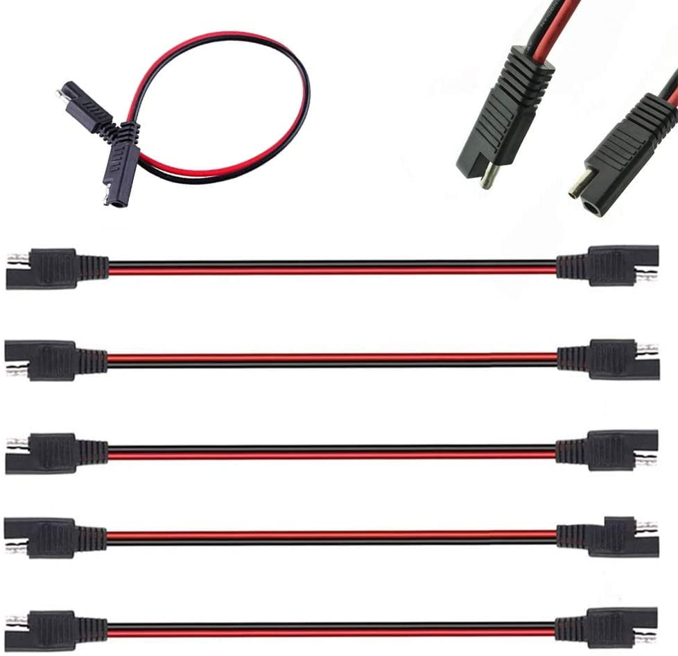 Audiopipe 20 Pack 14 Ga 12 Quick Disconnect 2 Pin Polarized Molded Power Connectors