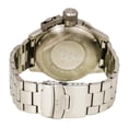 thumbnail image 4 of Mens XXL Stainless Steel Case Canteen Bracelet Black Dial Silver Watch - CB8, 4 of 4