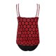 thumbnail image 3 of Trajes de Baño de Corte Alto para las Mujeres sin Mangas Impresión Push-Up Traje de Baño Acolchado Conjuntos de Blusa, Trajes de Baño de Cintura Alta para las Mujeres, 3 of 5