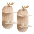 thumbnail image 1 of Advancent Amplia gama de aplicaciones Estante de madera para montaje en pared Regalos para amigos y familiares Estantes de pared Decoración del hogar A, 1 of 6