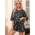 thumbnail image 3 of MINTREUS Womens Pajamas Sets 2 Piece knit Lounge Set Sleepwear With Pockets Loose fit M-3XL, 3 of 8