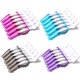 thumbnail image 1 of Peluquería de pelo de cocodrilo de plástico, pinzas para peinar el cabello con abrazadera seccionadora (24 piezas, negro+rosa rojo+púrpura+azul), 1 of 5
