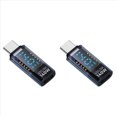 thumbnail image 1 of 2X Adaptador USB C, Pantalla LED de Potencia, 140 W, 40 Gbps, 8 K, Extensión USB C, Conector Tipo C PD3.1, Medidor de Potencia Tipo C, Azul, 1 of 3