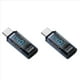 thumbnail image 1 of 2X Adaptador USB C, Pantalla LED de Potencia, 140 W, 40 Gbps, 8 K, Extensión USB C, Conector Tipo C PD3.1, Medidor de Potencia Tipo C, Azul, 1 of 3