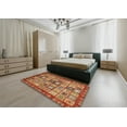 thumbnail image 4 of Ahgly Company Indoor Round Abstract Red Abstract Area Rugs, 6' Round, 4 of 6