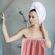 thumbnail image 5 of Toallas de baño Toalla de baño de terciopelo Toalla para adultos Uso diario en casa Toalla absorbente para cabello seco que no deja pelo Toalla de playa Toalla de baño estampada de tiras Toalla de bañ, 5 of 5