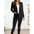 thumbnail image 4 of Cardigan en Tricot à devant Ouvert pour Femme, Manches Longues, avec Poche, Noir, TG, 4 of 10