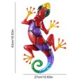 thumbnail image 4 of Figura Gecko - Esculturas de lagarto Colgante de metal al aire libre Gecko Wall Art Decor, 4 of 4