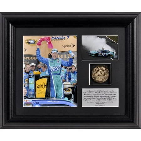 Mounted Memories NASCAR Matt Kenseth 2012 Hollywood Casino 400 Race Winner Framed Memorabilia
