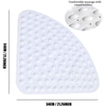 thumbnail image 4 of Alfombrilla de ducha para baño, alfombrilla de baño cuadrada antideslizante con ventosas y orificios de drenaje, material de PVC suave para una limpieza fácil, cobertura generosa para saunas, spas,, 4 of 8