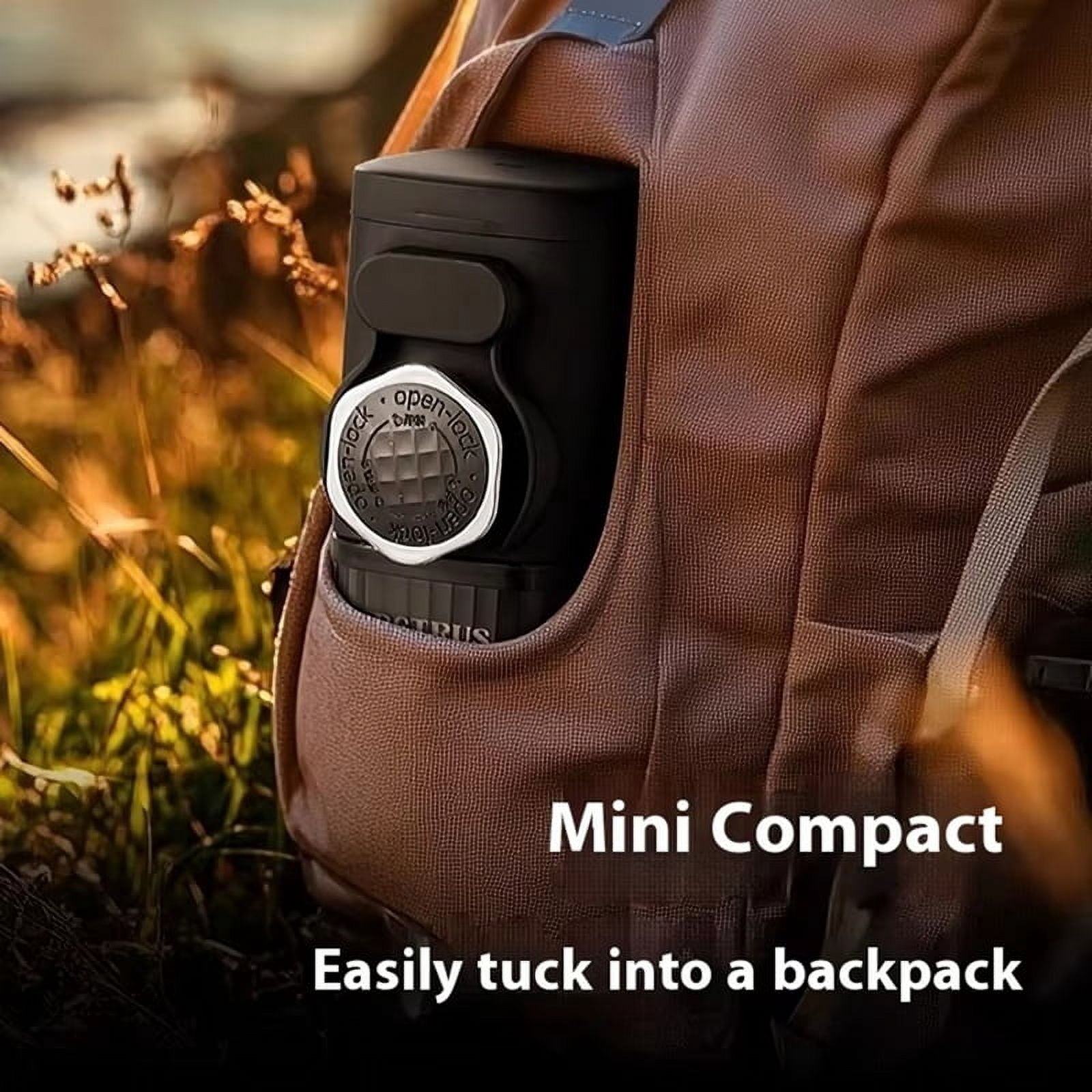 Portable Espresso Coffee Maker, Hand-Pressed Capsule Machine for Outdoor and Home Use, Compact Italian Espresso Maker