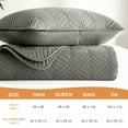 thumbnail image 5 of Whale Flotilla King Size Quilt Set, Soft Ultrasonic 96x104 Inch Bedding Set, Lightweight Bedspread Coverlet with Vintage Pattern, Reversible Bed Cover for All Seasons,Grey, 5 of 11