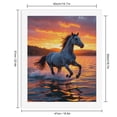 thumbnail image 2 of Paint By Numbers Kit for Adults Beginner - DIY Horse Running Dawn Waterscape Canvas Painting Kits for Adults, Frameless Paint By Number for Adults for Home Wall Decor 16x20 Inch, 2 of 7