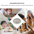thumbnail image 3 of HEALEEP Metal Food Plate White Stainless Steel Multi-purpose for Home and Restaurant 1Pack, 3 of 8
