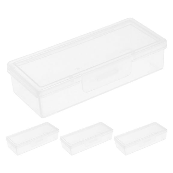 4pcs Transparent Cheese Box and Butter Holder for Refrigerator with Lid for Food Storage