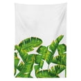 thumbnail image 3 of Ambesonne Nature Tablecloth Rectangular Table Cover, Vibrant Tropical Foliage, 60"x90", Hunter Green Yellow, 3 of 4