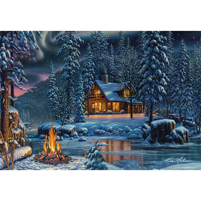 Large Christmas Paint by Numbers for Adults,Sleigh Snow Scene Paint by Numbers Kit for Adults Beginner,DIY Landscape Oil Painting Acrylic Paints