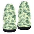 thumbnail image 6 of ZIATUBLE Palm Leaf Auto Front Seat Cover Washable High Back Saddle Blankets Fit for Most Car SUV Comfortable Captain Chair Seat Cover Set of 2 Car Accessories for Women Men Interior, 6 of 7