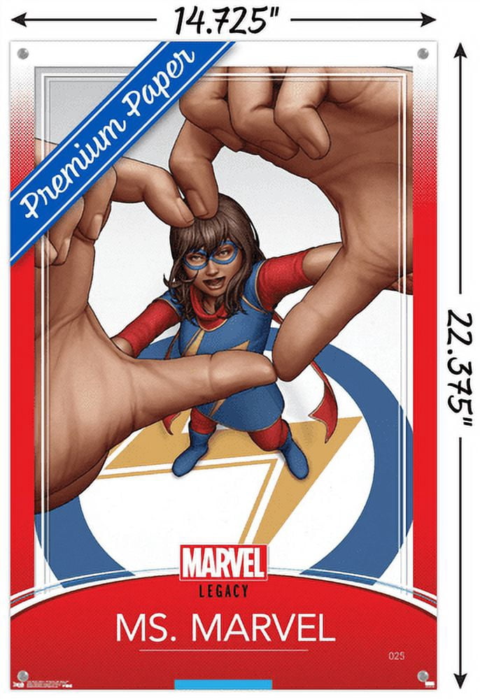 Marvel Comics - Ms. Marvel - Ms. Marvel #25 Wall Poster with Pushpins, 14.725" x 22.375"