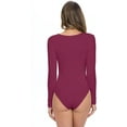 thumbnail image 2 of Long Sleeve Body Suit-Breathable Cotton Stretch, 2 of 3