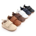 thumbnail image 2 of AAOMASSR Newborn Baby Shoes Baby Boy Girl Shoes Classic Leather Rubber Sole Anti-slip Toddler First Walkers Infant Girl Shoes, 2 of 5