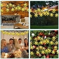 thumbnail image 5 of Solar Christmas Snowflake Lights Outdoor, 39 FT 100 LED Solar Powered Snowflake String Lights Waterproof for Xmas Tree, Holiday, Wedding Party, Patio Decorations,Warm White, 5 of 8