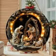thumbnail image 6 of Wooden Nativity Scene Ornaments Set for Christmas Tree Hanging Decor, Religious Birth of Jesus Ornament for Home Holiday Decorations and Gifts, 6 of 6