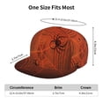 thumbnail image 4 of Susaid Spider Web Print Baseball Cap Hip Hop Style Flat Visor Adjustable Outdoor Cap Unisex Adjustable Breathable, 4 of 7