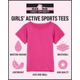 thumbnail image 2 of Black Bear Girls’ Athletic T-Shirt – 4 Pack Active Performance Dry-Fit Sports Tee (4-18), 2 of 7