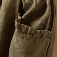 thumbnail image 5 of cfhntfmh Lounge Pants for Women Comfy Elastic Waist Solid Color Long Pants Cotton Linen Baggy Jogger Pants with Pockets, 5 of 7