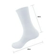 thumbnail image 2 of BambooMN Blank Sublimation Socks SubReady Performance Crew Socks, White Blank, 20x20cm, 12 Pairs, 2 of 6