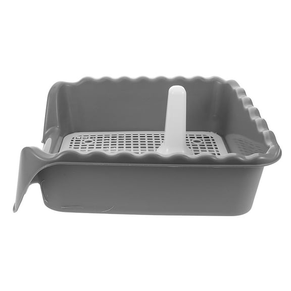 UPOUART Medium Indoor Dog Toilet Grey - Pet Training Potty for Small to Medium Dogs, Easy to Clean, 1 Set